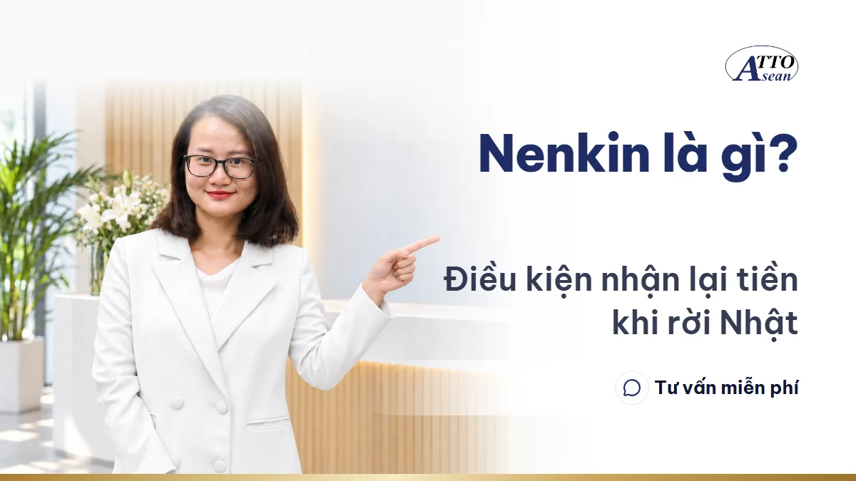 Nenkin là gì? Điều kiện nhận tiền hưu trí khi rời Nhật — nhân viên tư vấn ATTO đang trình bày nội dung