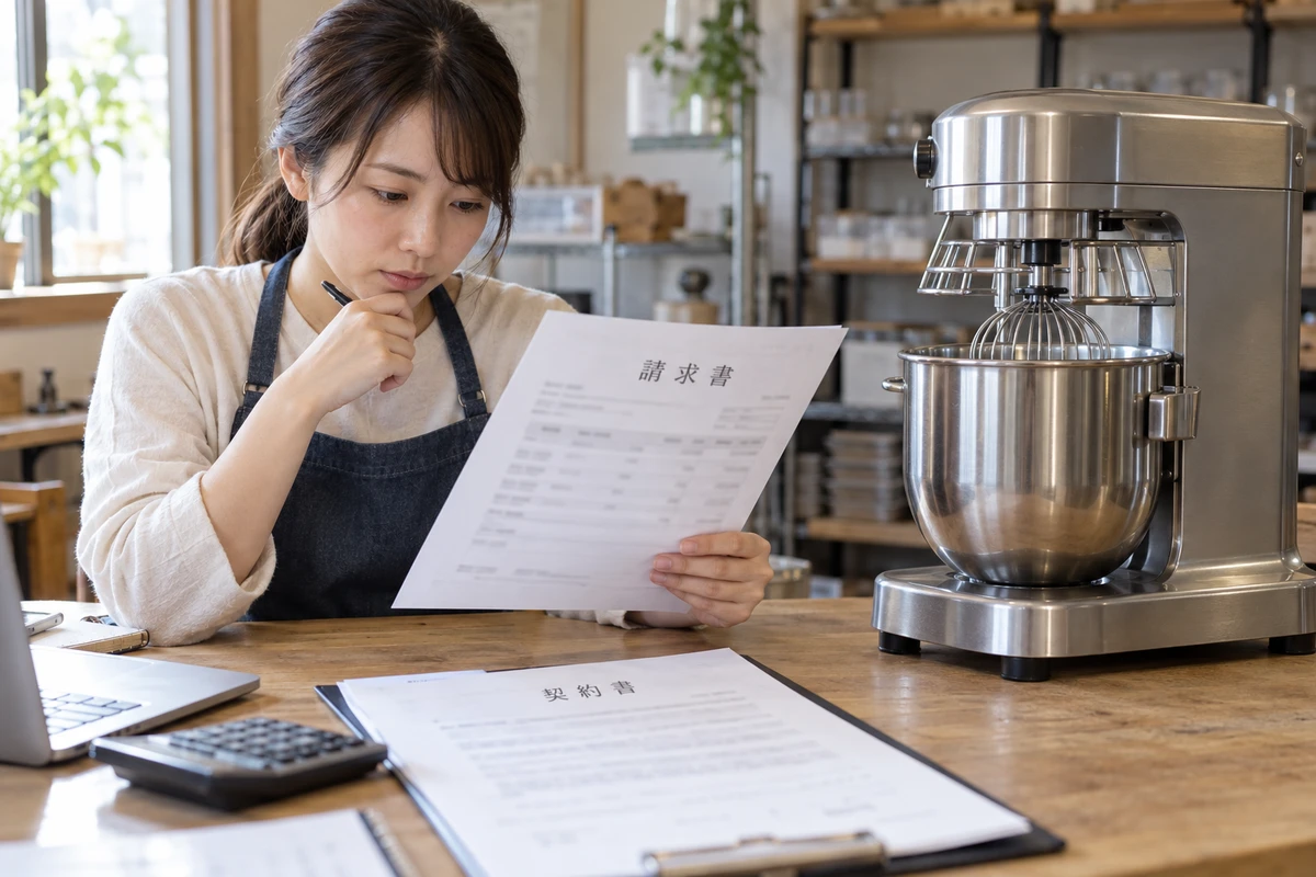 Người phụ trách đối chiếu hoá đơn và hợp đồng mua máy với thiết bị thực tế.