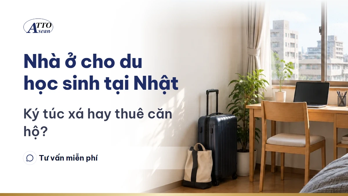 Nhà ở cho du học sinh tại Nhật Bản — ký túc xá hay thuê căn hộ?