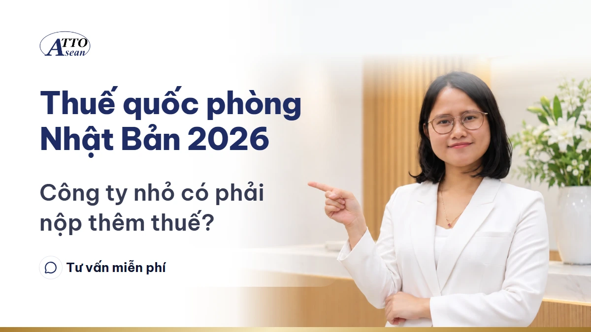 Thuế quốc phòng Nhật Bản từ năm 2026: Công ty nhỏ có phải nộp thêm thuế không?